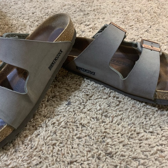 Birkenstock Arizona Birkibuc Stone - Picture 3 of 3